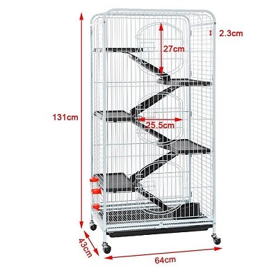 go2buy Metal 3 Doors Rats Rabbit Ferret Cage Playpen review