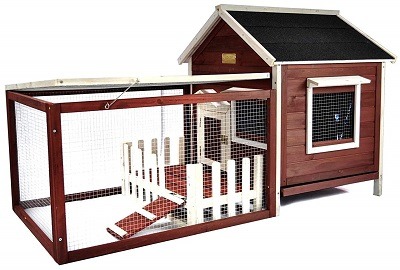 Advantek The White Picket Fence Rabbit Hutch