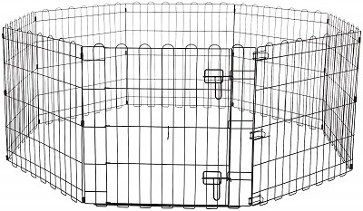 AmazonBasics Foldable Metal Pet Exercise and Playpen