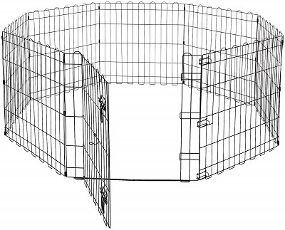 AmazonBasics Foldable Metal Pet Exercise and Playpen review