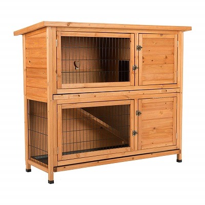 CO-Z 2 Story Outdoor Wooden Rabbit Hutch review