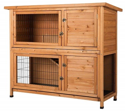 CO-Z 2 Story Outdoor Wooden Rabbit Hutch