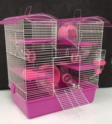 Large Pink Gerbil Cage