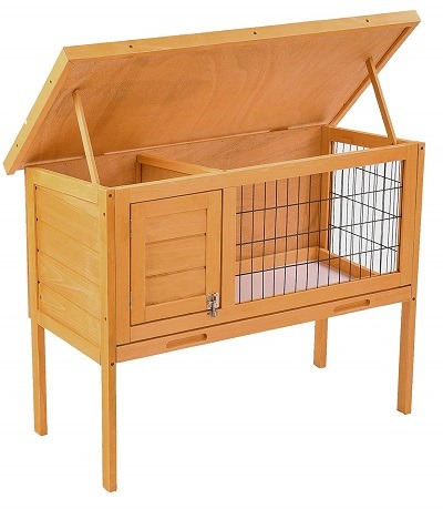 SUNCOO Wooden Rabbit Hutch