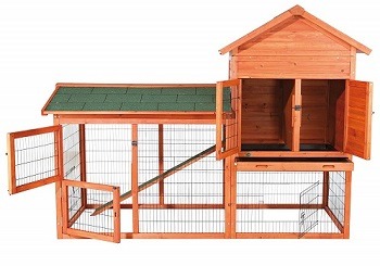 Trixie 2 Story Rabbit Hutch And Run