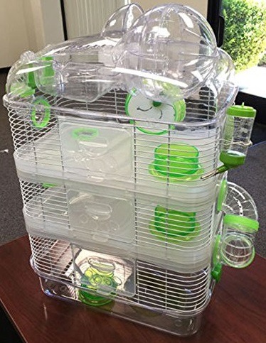 Mcage Clear Transparent 4 Floor Levels Syrian Hamster Habitat