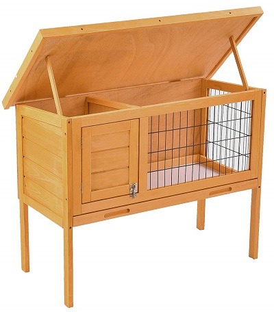 SUNCOO Wooden Rabbit Hutch