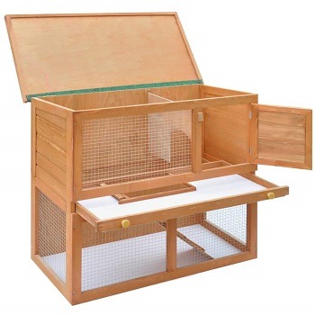 vidaXL 36'' Rabbit Hutch