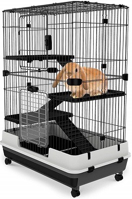 PawHut Multi-Level Rabbit Cage for sale